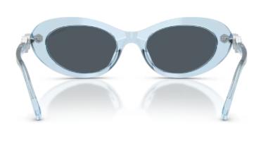Sonnenbrille Swarovski - 0SK6042 - 107887 - Hellblau transparent - Größe(n) 53 (XXL)
