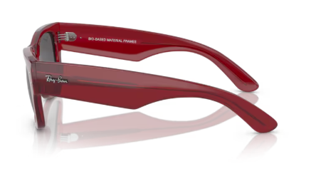 Sonnenbrille Ray Ban 0RB0840S - Mega wayfarer - 6679B1 - Rot transparent - Größe(n) 51 (M)