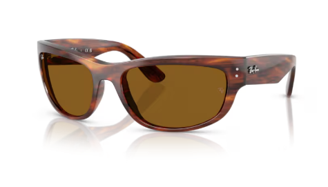 Sonnenbrille Ray Ban - 0RB2289 - Mega balorama - 954/33 - Havana gestreift - Größe(n) 60 (M)