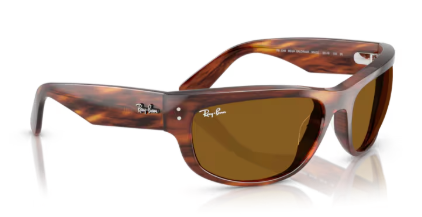 Sonnenbrille Ray Ban - 0RB2289 - Mega balorama - 954/33 - Havana gestreift -  Größe(n) 63 (XL)