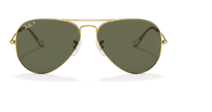 Sonnenbrille Ray Ban - 0RB3025 - Aviator large metal - 001/58 - Arista gold - Größe(n) 58 (XL)