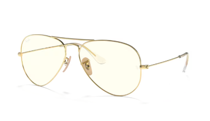 Sonnenbrille Ray Ban 0RB3025 - Aviator large metal - 001/5F - Arista gold - Größe(n) 62 (XXL) phototrop
