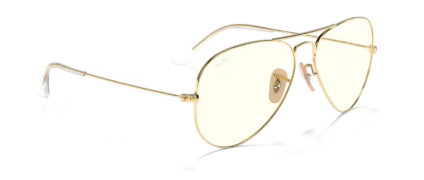 Sonnenbrille Ray Ban 0RB3025 - Aviator large metal - 001/5F - Arista gold - Größe(n) 55 (M) phototrop