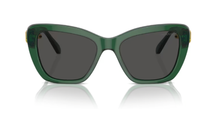 Sonnenbrille Swarovski- 0SK6018 - 104587 - Dunkelgrün transparent - Größe(n) 52 (XXS)