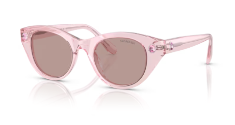 Sonnenbrille Swarovski - 0SK6025 - 30017N - Pink transparent - Größe(n) 47 (S)