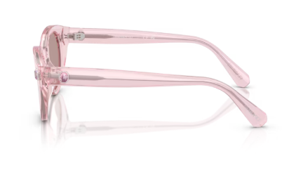 Sonnenbrille Swarovski - 0SK6025 - 30017N - Pink transparent - Größe(n) 47 (S)