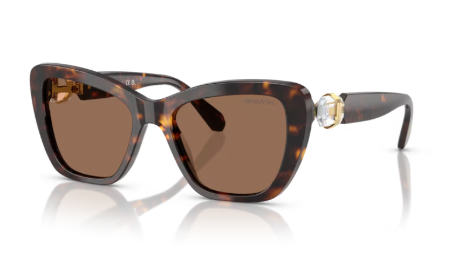 Sonnenbrille Swarovski- 0SK6018 - 100273 - Havana  - Größe(n) 52 (XXS)