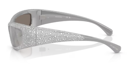 Sonnenbrille Swarovski- 0SK6027 - 10596G - Hellgrau - Größe(n) 60 (XL)