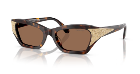 Sonnenbrille Swarovski- 0SK6029 - 100273 - Dunkelhavana - Größe(n) 50 (M)