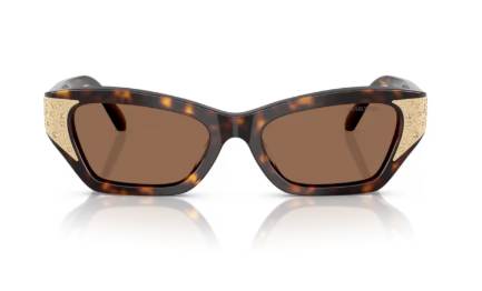 Sonnenbrille Swarovski- 0SK6029 - 100273 - Dunkelhavana - Größe(n) 50 (M)