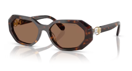 Sonnenbrille Swarovski- 0SK6028 - 100273 - Dunkelhavana - Größe(n) 54 (S)