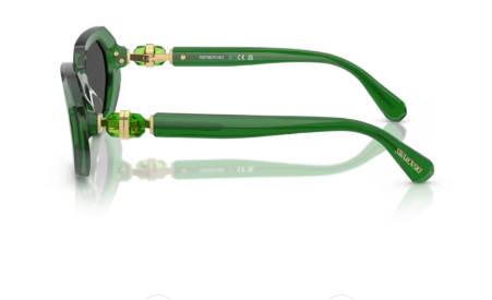 Sonnenbrille Swarovski- 0SK6028 - 106487 - Transparent grün -  Größe(n) 54 (S)