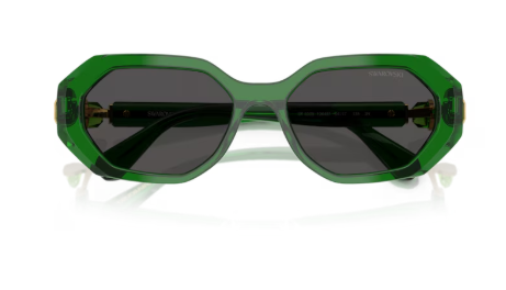 Sonnenbrille Swarovski- 0SK6028 - 106487 - Transparent grün -  Größe(n) 54 (S)