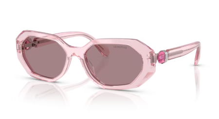 Sonnenbrille Swarovski- 0SK6028 - 30017N - Pink transparent - Größe(n) 54 (S)