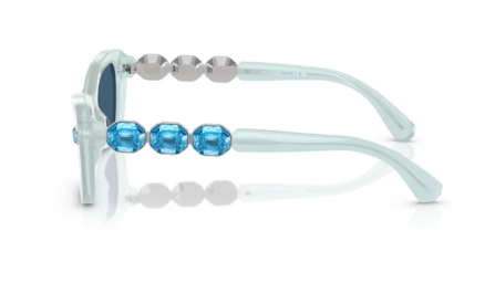 Sonnenbrille Swarovski- 0SK6033 - 102455 - Blau milchig - Größe(n) 54 (M)