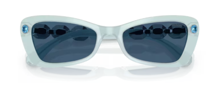 Sonnenbrille Swarovski- 0SK6033 - 102455 - Blau milchig - Größe(n) 54 (M)