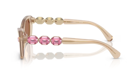 Sonnenbrille Swarovski- 0SK6033 - 106673 - Beige milchig - Größe(n) 54 (M)