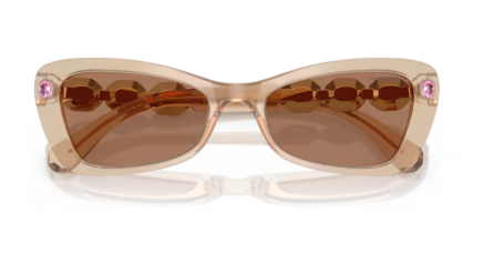 Sonnenbrille Swarovski- 0SK6033 - 106673 - Beige milchig - Größe(n) 54 (M)