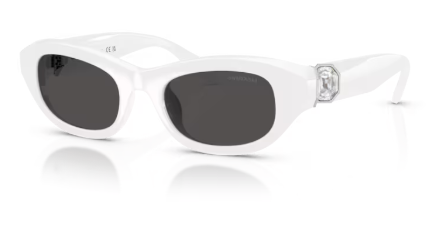 Sonnenbrille Swarovski- 0SK6036U - 105087 - Weiß -  Größe(n) 50 (XS)
