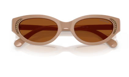 Sonnenbrille Swarovski- 0SK6030 - 106173 - Beige - Größe(n) 52 (S)