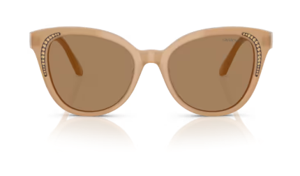 Sonnenbrille Swarovski- 0SK6031 - 2002M4 - Beige milchig - Größe(n) 53 (L) - Braun transition