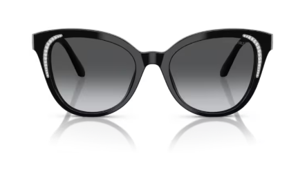 Sonnenbrille Swarovski- 0SK6031 - 1001T3 - Schwarz - Größe(n) 53 (L) - Verlauf grau polarisiert