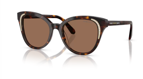 Sonnenbrille Swarovski- 0SK6031 - 100273 - Dunkelhavana - Größe(n) 53 (L)