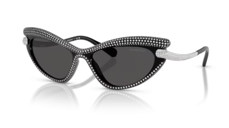 Sonnenbrille Swarovski-  0SK6038 - 100187 - Schwarz - Größe(n) 56 (L)