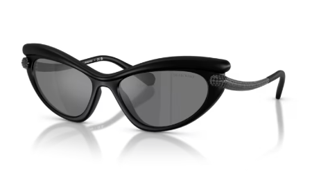 Sonnenbrille Swarovski- 0SK6038 - 10396G - Matt schwarz - Größe(n) 56 (L)