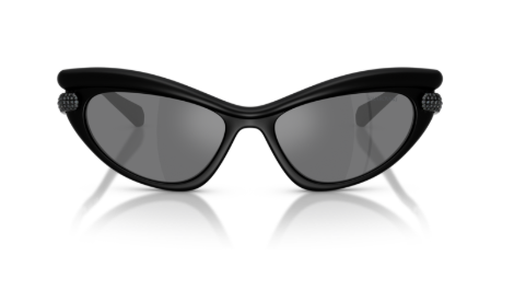 Sonnenbrille Swarovski- 0SK6038 - 10396G - Matt schwarz - Größe(n) 56 (L)