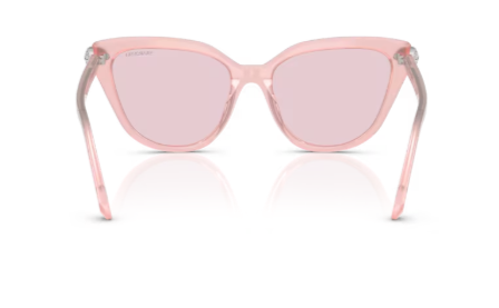Sonnenbrille Swarovski- 0SK6039 - 1041P5 - Rosa milchig - Größe(n) 56 (L) - Transition pink