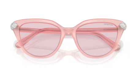 Sonnenbrille Swarovski- 0SK6039 - 1041P5 - Rosa milchig - Größe(n) 56 (L) - Transition pink