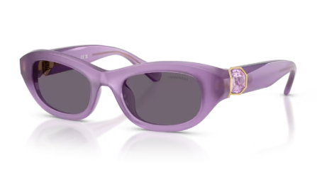 Sonnenbrille Swarovski  - 0SK6036U - Farbe : 10751A - Milky violett - Größe(n) 50 (XS)