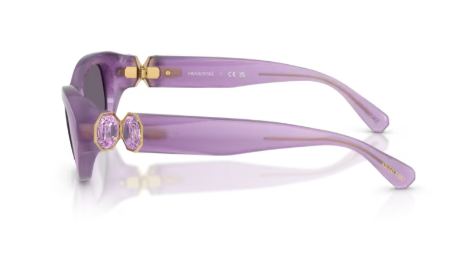 Sonnenbrille Swarovski  - 0SK6036U - Farbe : 10751A - Milky violett - Größe(n) 50 (XS)