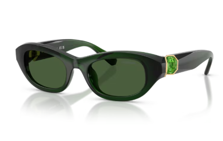 Sonnenbrille Swarovski - 0SK6036U - 108171 - Milky dark green - Größe(n) 50 (XS)