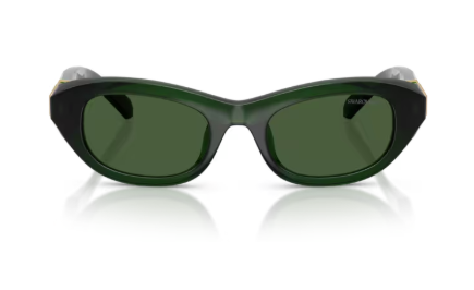 Sonnenbrille Swarovski - 0SK6036U - 108171 - Milky dark green - Größe(n) 50 (XS)