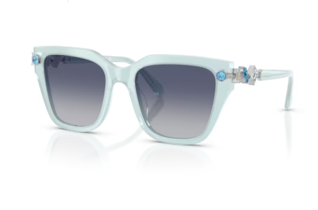 Sonnenbrille Swarovski- 0SK6041 -  10244L - Hellblau transparent - Größe(n) 53 (XL)