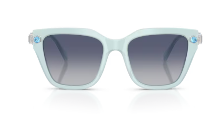 Sonnenbrille Swarovski- 0SK6041 -  10244L - Hellblau transparent - Größe(n) 53 (XL)