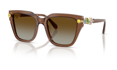 Sonnenbrille Swarovski- 0SK6041 - 1067T5 - Braun transparent - Größe(n) 53 (XL)