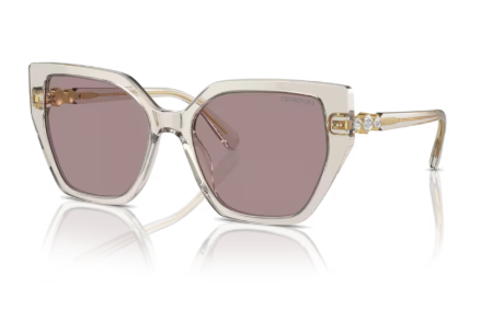 Sonnenbrille Swarovski 0SK6016 - 3003LA - Transparent beige - Größe(n) 56 (M)