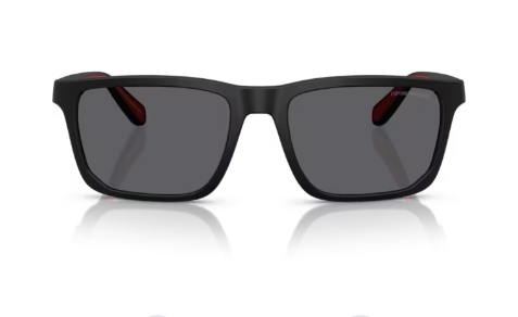 Emporio Armani 0EA4219 - 5001T3 - Matt schwarz - Größe(n) 57 (XL) - Glasfarbe  Grau polar