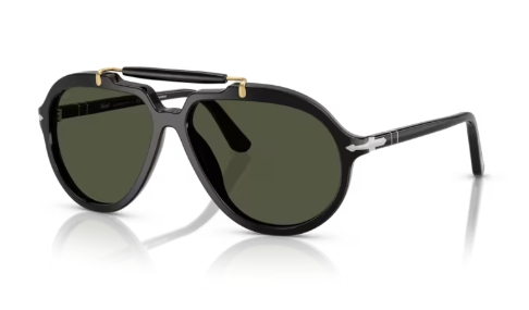 Sonnenbrille Persol - 0PO0202S - 95/31 -  Schwarz- Größe 57 (M)  Farbe : Schwarz
