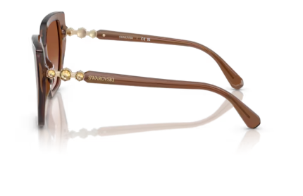 Sonnenbrille Swarovski 0SK6016 - 106713 - Braun transparent -  Größe(n) 56 (M)