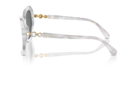 Sonnenbrille Swarovski 0SK6017 - 104287 - Weiß - Größe(n) 56 (M) - Glasfarbe  Dunkelgrau