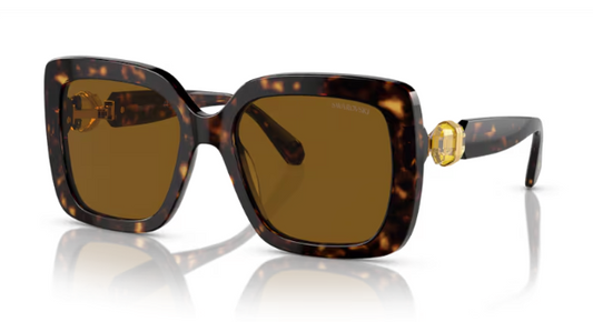 Sonnenbrille Swarovski 0SK6001 - 100283 - Havana - Farbe  Havana Glaseigenschaften  Polarisierend
