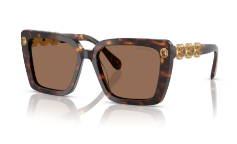 Sonnenbrille Swarovski 0SK6032 - 100273 - Havana - Farbe  Havana - Größe 55