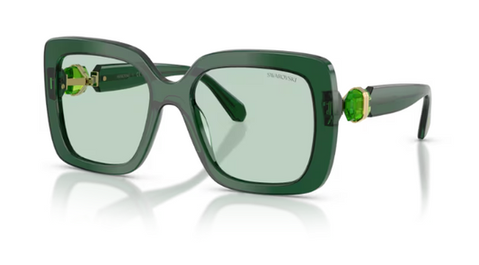 Sonnenbrille Swarovski 0SK6001- 104587 - Transparent grün - Farbe  Transparent grün Glaseigenschaften  Glasbeschichtungen, phototrop,