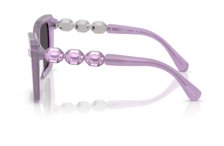 Sonnenbrille Swarovski 0SK6032 -107587 - Milky lilac -  Farbe : Miky lilac - Größe 55