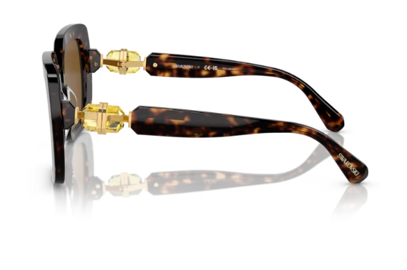 Sonnenbrille Swarovski 0SK6001 - 100283 - Havana - Farbe  Havana Glaseigenschaften  Polarisierend