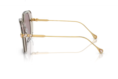 Sonnenbrille Swarovski - 0SK6011 - 3003LA - Hellbraun transparent - Größe(n) 55 (XL)- Sofort Lieferbar